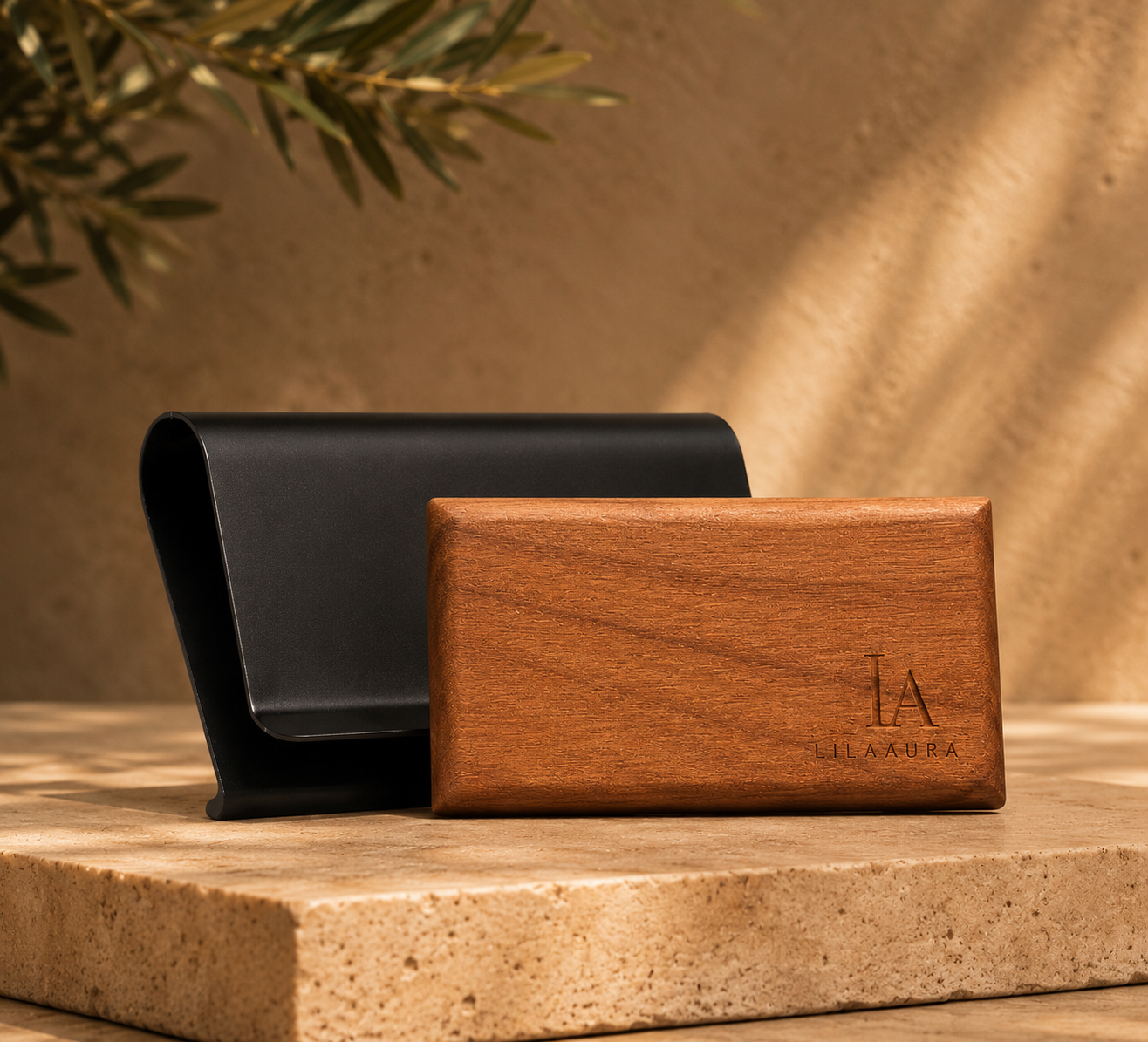 Lila Aura Wood Car Freshener